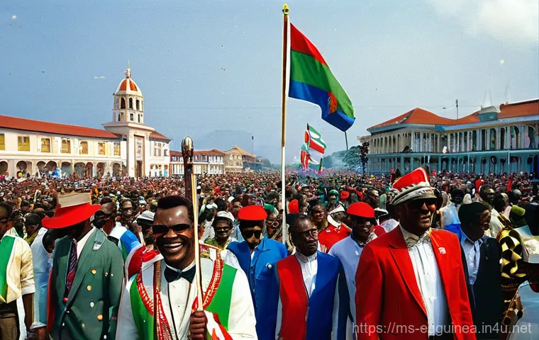 적도 기니의 독립 역사 - **Prompt: The Seeds of Freedom**
    "A poignant scene depicting the subtle resistance and enduring ...