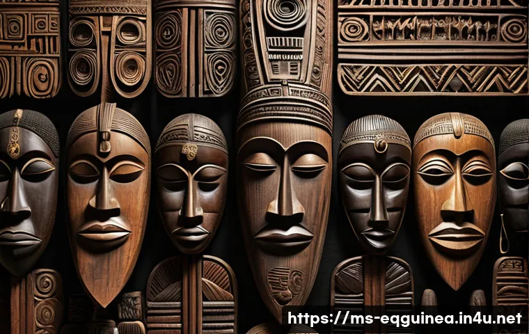 적도 기니에서의 쇼핑 리스트 - **Prompt:** A highly detailed, realistic photograph capturing a diverse collection of traditional Fa...